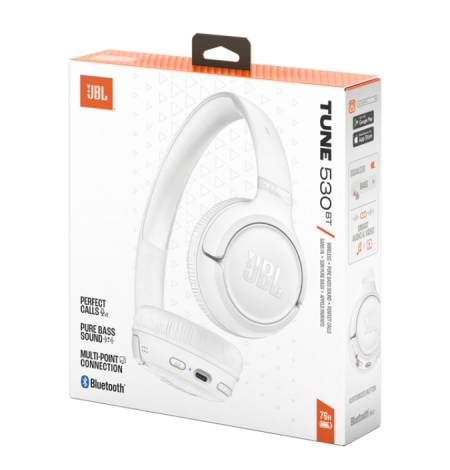 JBL TUNE 530BT WHT Wireless on-ear Bluetooth headphones