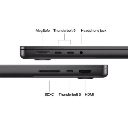 Apple 14-inch MacBook Pro: Apple M5 Pro chip with 15-core CPU and 16-core GPU