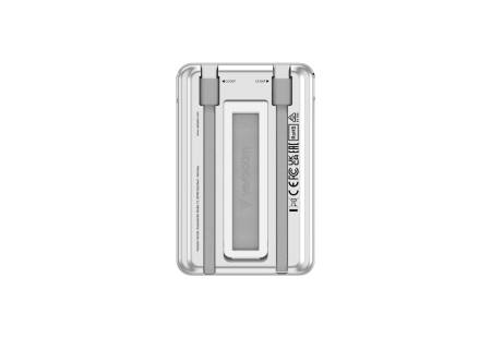 Verbatim Charge 'n' Go 2C Power Bank Magnetic Wireless 5000mAh with 2 USB-C Cables & Stand Silver