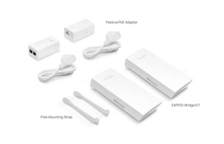 Точка за достъп TP-LINK Omada EAP100-Bridge KIT 2.4GHz 300Mbps Wireless Bridge за вътрешен/външен дълъг обхват