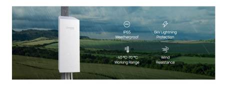 Точка за достъп TP-LINK Omada EAP100-Bridge KIT 2.4GHz 300Mbps Wireless Bridge за вътрешен/външен дълъг обхват