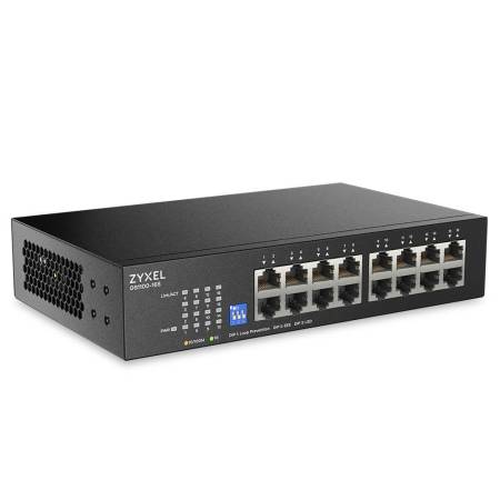 ZyXEL GS1100-16S 16 port Gigabit - DIP selector Unmanaged Switch