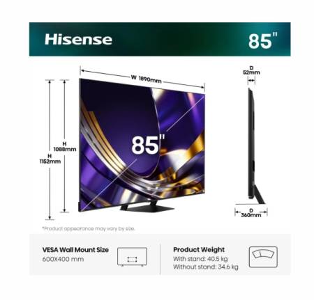Hisense 85"U7S Pro