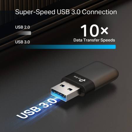 Двубандов Wi-Fi 6 безжичен USB адаптер Tp-Link&nbsp;Archer TX50U AX3000