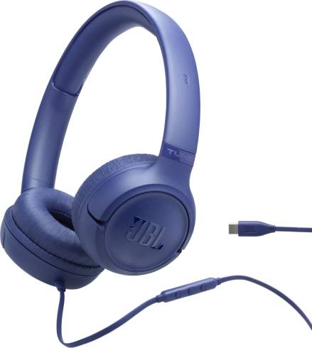 JBL TUNE 530C BLU USB-C Wired on-ear headphones