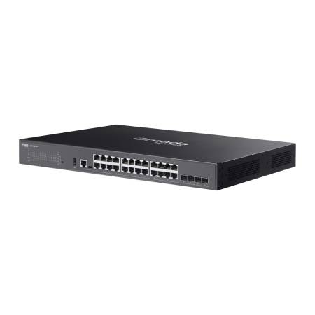 24-портов Gigabit Stackable Lite L3 управляем PoE++ комутатор с 4&times; 10G слота TP-Link Omada SG5428XMPP