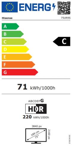 Hisense 75" UR9S