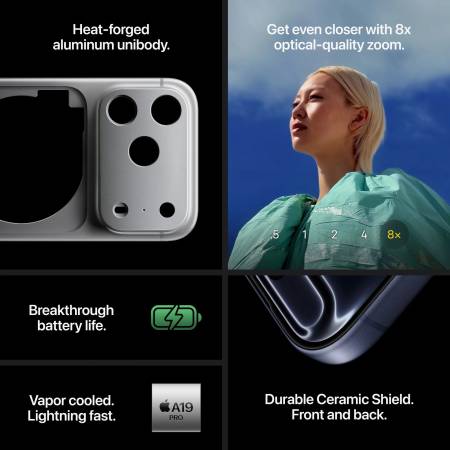 Мобилен телефон Apple iPhone 17 Pro 512GB Silver