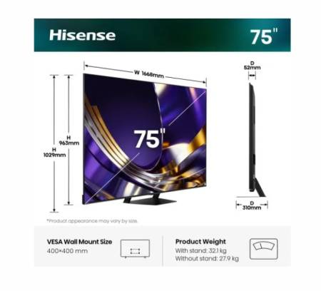 Hisense 75"U7S Pro