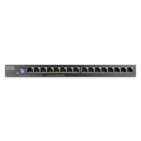 ZyXEL GS1100-16ES  Slimline 16 port Gigabit - DIP selector Unmanaged Switch