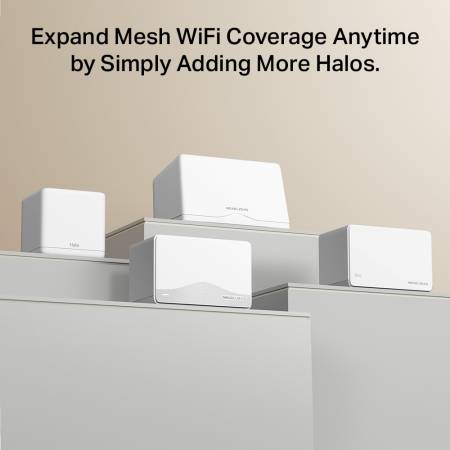Безжична Wi-fi 7 Mesh система Mercusys Halo H25BE(3-pack) BE3600