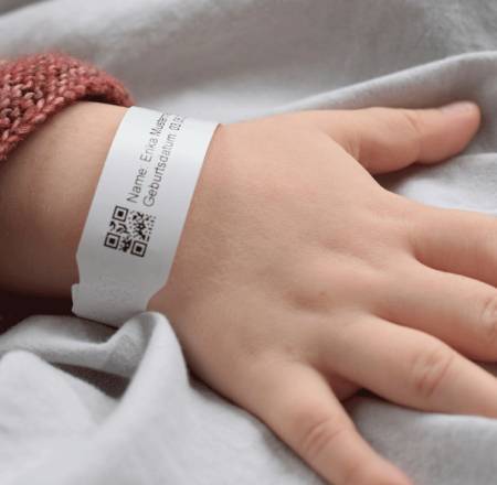 Brother Wristband Infant Adhesive 165mmx20mm (PK OF 4)