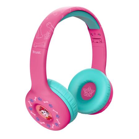 TRUST Nouna Wireless Headphones Paw Patrol Pink