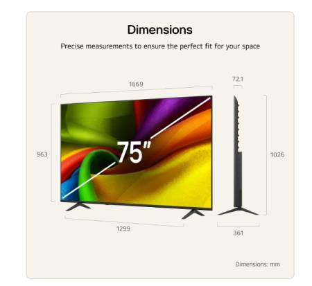 LG 75NU850B3LA
