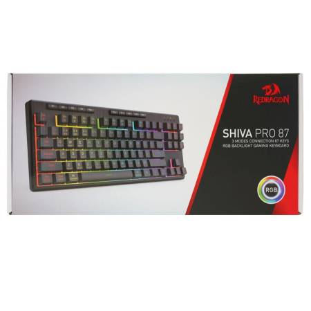 Геймърска клавиатура Redragon Shiva TKL Pro K516RGB-PRO с кабел и безжична Bluetooth
