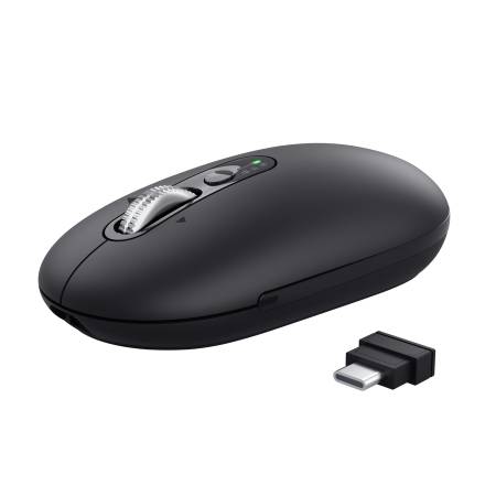 TRUST Seron Slim Multi-Wireless Hyperscroll Mouse Black
