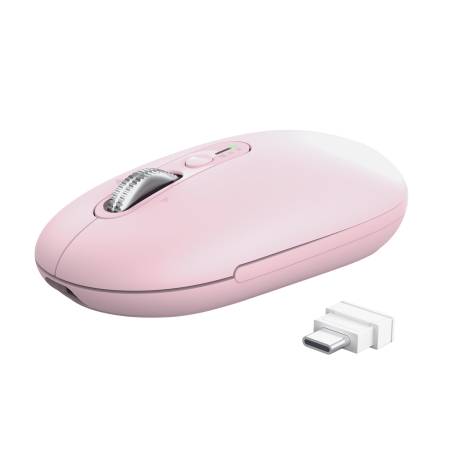 TRUST Seron Slim Multi-Wireless Hyperscroll Mouse Pink