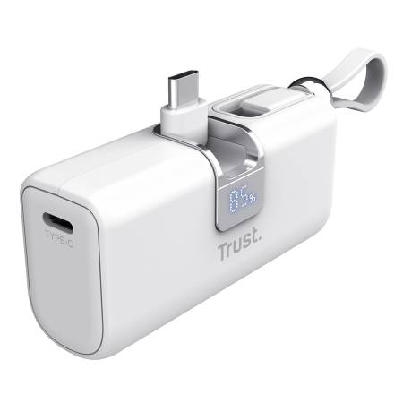 TRUST Pacto 5000 mAh Pocket Powerbank White