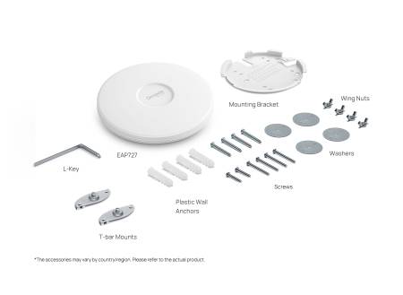 Точка за достъп Wi-Fi 7 за монтаж на таван TP-Link Omada EAP727 BE5000