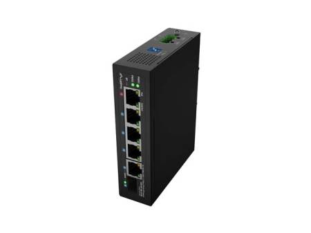 Lanberg Switch ILFE-4P-1Ge-1S-90 POE 1 x BT 3 x AT SFP/ETH DIN Unmanagment Fast Ethernet
