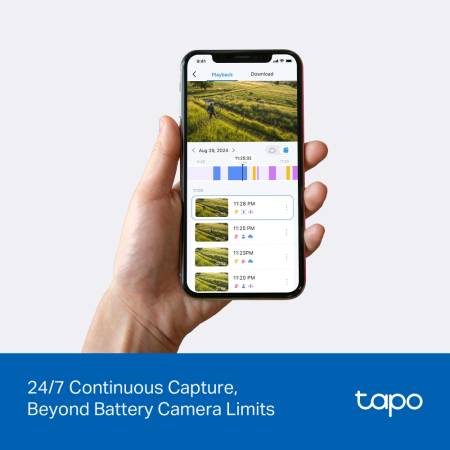 Комплект охранителна камера Pan/Tilt Wi-Fi/4G LTE и соларен панел TP-Link Tapo C665G KIT