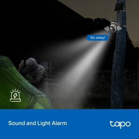 Комплект охранителна камера Pan/Tilt Wi-Fi/4G LTE и соларен панел TP-Link Tapo C665G KIT