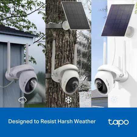 Комплект охранителна камера Pan/Tilt Wi-Fi/4G LTE и соларен панел TP-Link Tapo C665G KIT