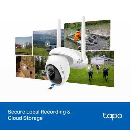 Комплект охранителна камера Pan/Tilt Wi-Fi/4G LTE и соларен панел TP-Link Tapo C665G KIT