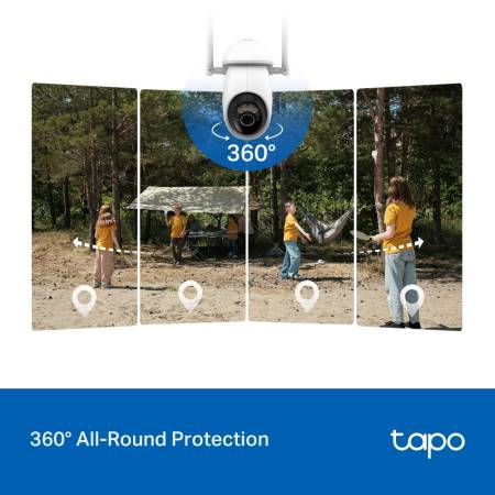 Комплект охранителна камера Pan/Tilt Wi-Fi/4G LTE и соларен панел TP-Link Tapo C665G KIT
