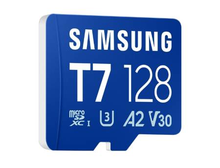 Samsung 128GB micro SD Card T7 UHS-I Transfer Speed up to 170MB/s Class 10 U3 V30 A2