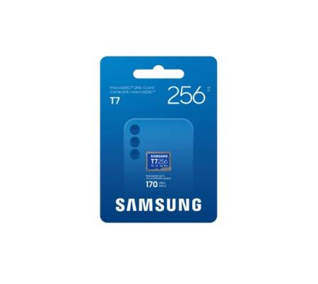 Samsung 256GB micro SD Card T7 UHS-I Transfer Speed up to 170MB/s Class 10 U3 V30 A2