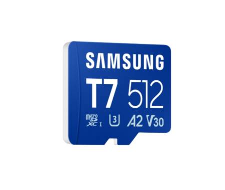 Samsung 512GB micro SD Card T7 UHS-I Transfer Speed up to 170MB/s Class 10 U3 V30 A2