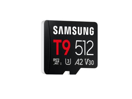 Samsung 512GB micro SD Card T9 UHS-I Read 200MB/s - Write 130MB/s Class 10 U3 V30 A2