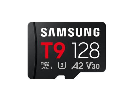 Samsung 128GB micro SD Card T9 UHS-I Read 200MB/s - Write 130MB/s Class 10 U3 V30 A2 with USB Reader