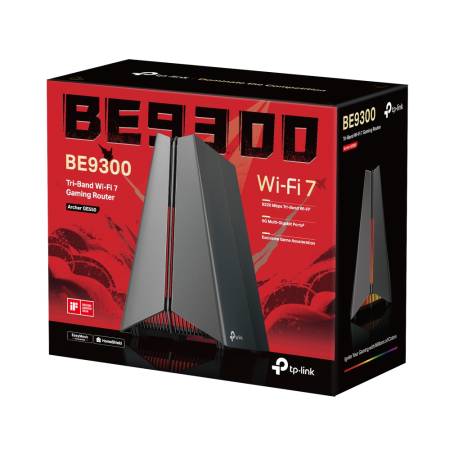 Трибандов Wi-Fi 7 геймърски рутер TP-Link Archer GE550 BE9300