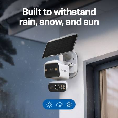 Соларен комплект Pan/Tilt охранителна камера с два обектива TP-Link Tapo C645D KIT