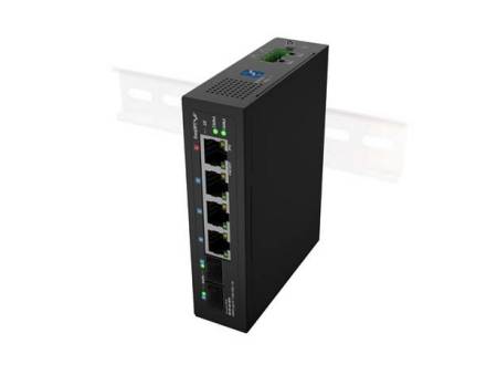 Lanberg Switch Light Industrial POE 1 x BT 3 x AT 2 x SFP DIN Unmanagment Gigabit Ethernet