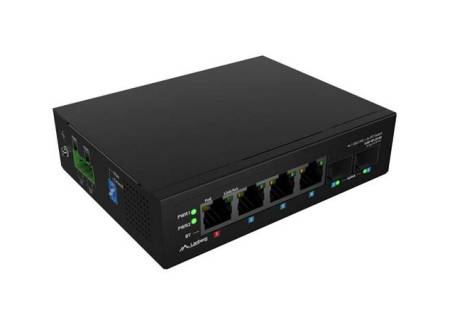 Lanberg Switch Light Industrial POE 1 x BT 3 x AT 2 x SFP DIN Unmanagment Gigabit Ethernet
