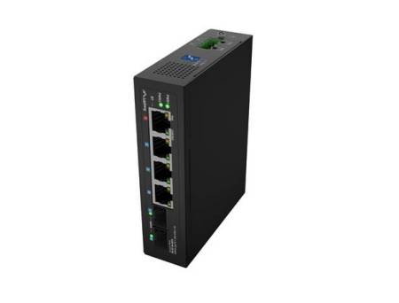 Lanberg Switch Light Industrial POE 1 x BT 3 x AT 2 x SFP DIN Unmanagment Gigabit Ethernet