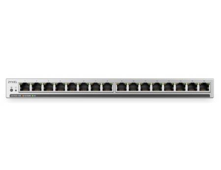 ZyXEL GS1100-16ES  Slimline Unmanaged + 16 port Gigabit - Unmanaged + Switch