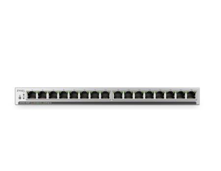 ZyXEL GS1100-16EPS Slimline Unmanaged + PoE+ 135W 16 port Gigabit  Unmanaged + Switch