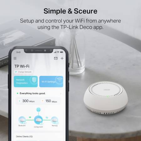 Цялостна домашна Mesh WiFi 7 система с PoE TP-Link Deco BE65-PoE(3-pack) BE9300