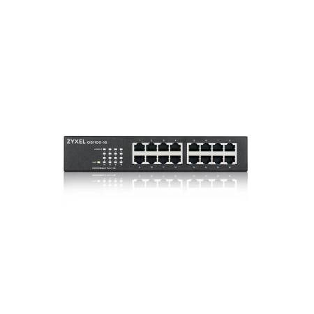 ZyXEL GS1100-16v4  Unmanaged + 16 port Gigabit Unmanaged Switch