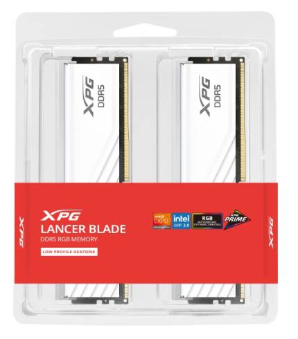 ADATA LANCER BLADE RGB 64GB (2x32GB) DDR5 6000 MHz CL30 White