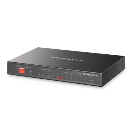12-портов гигабитов настолен комутатор с 8 PoE+ порта Mercusys MS112GMP