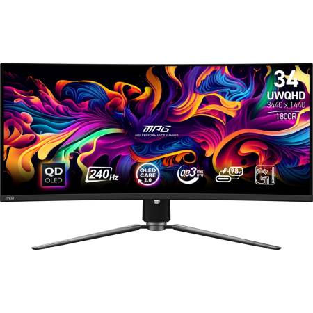 MSI MPG 341CQPX QD-OLED Gaming Monitor