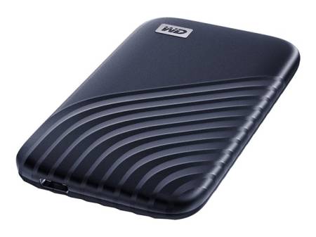 WD My Passport SSD 2TB Midnight Blue Cross Compatible USB 3.2 Gen-2 and USB-C 1050MB/s Read 1000MB/s Write PC Mac Compatiable