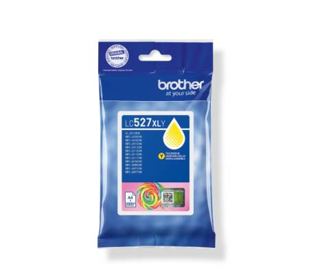 Brother LC527XLY  Yellow Ink Cartridge for MFCJ5010DW/MFCJ5110DW - 2000 page yield