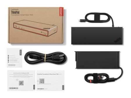 LENOVO ThinkPad Smart Dock 7500 Docking station 2xThunderbolt 5 HDMI 2xDisplayport DP LAN RJ-45 2.5GbE 3xUSB 2xUSB-C 265 Watt