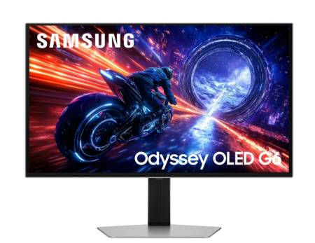 Samsung 27FG602 27" Odyssey G6 OLED 500Hz 0.03ms 2560x1440 DP HDMI Silver + Logitech G102 Mouse